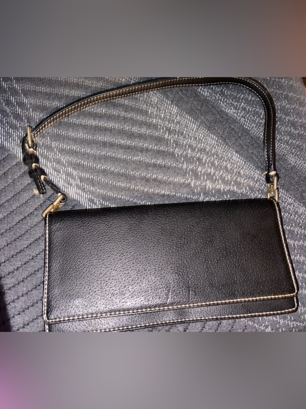Black Leather Purse - Classic Carry